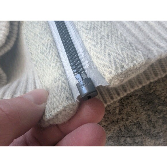 ARPIN 1817 France Sweater Full-Zip Jacket Extra Fine Wool Sz T36 -SM Cream Knit - Picture 9 of 16